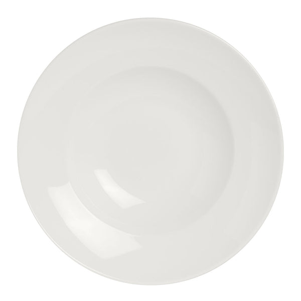 Utopia | Tableware | Monaco White Nouveau Bowl 30cm 52.5cl (11 3/4" 18 1/2oz) | Bespoke77