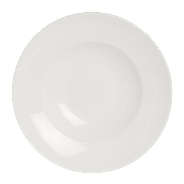 Utopia | Tableware | Monaco White Nouveau Bowl 27cm 35.75cl (10 5/8" 12 3/5oz) | Bespoke77