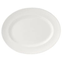 Utopia | Tableware | Monaco White Oval Vogue Plate 33cm (13") | Bespoke77