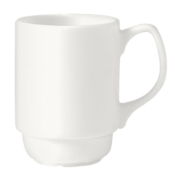 Utopia | Tableware | Monaco White Stacking Beaker 26cl (9oz) | Bespoke77