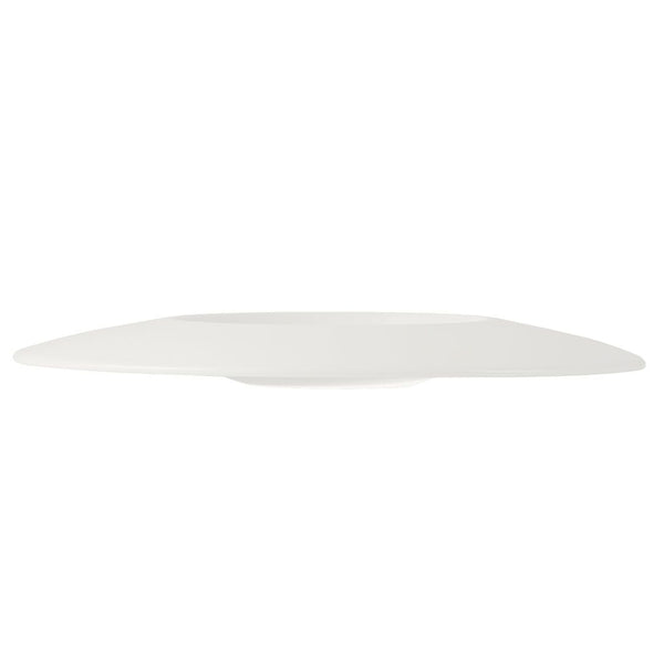 Utopia | Tableware | Monaco White Float Large Well 30.5cm 54.75cl (12" 19 1/3oz) | Bespoke77