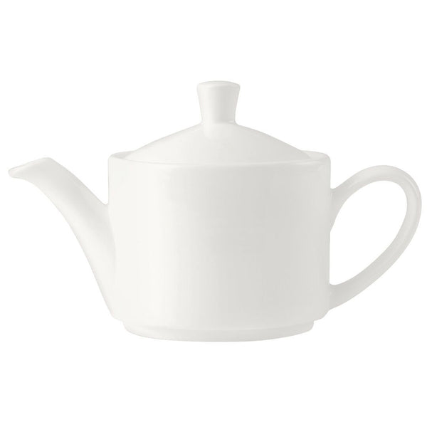 Utopia | Tableware | Monaco White Vogue Teapot 85.25cl (30oz) Lid C665 | Bespoke77