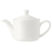 Utopia | Tableware | Monaco White Vogue Teapot 42.5cl (15oz) Lid C666 | Bespoke77