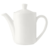 Utopia | Tableware | Monaco White Vogue Coffeepot 60cl (21oz) Lid C667 | Bespoke77