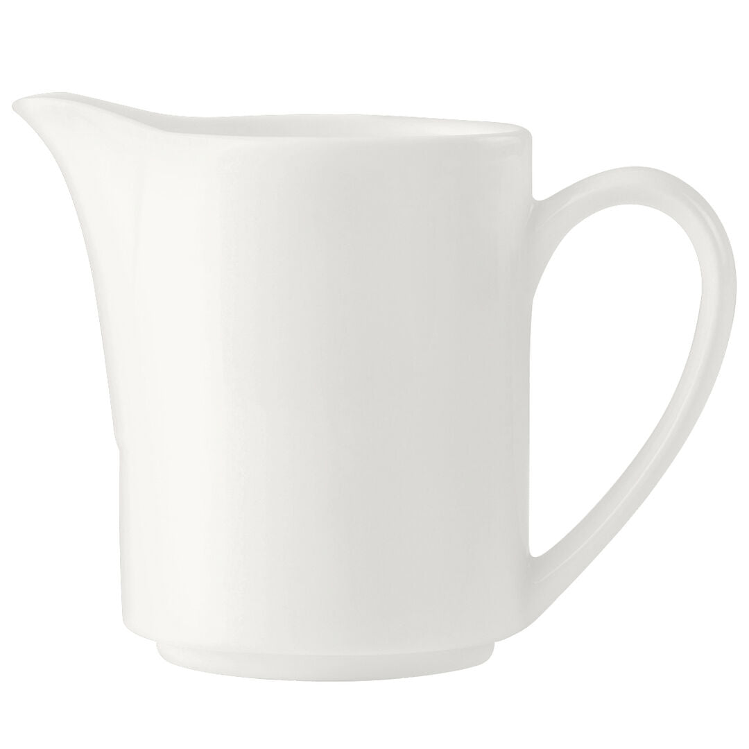 Utopia | Tableware | Monaco White Vogue Jug 28.5cl (10oz) | Bespoke77