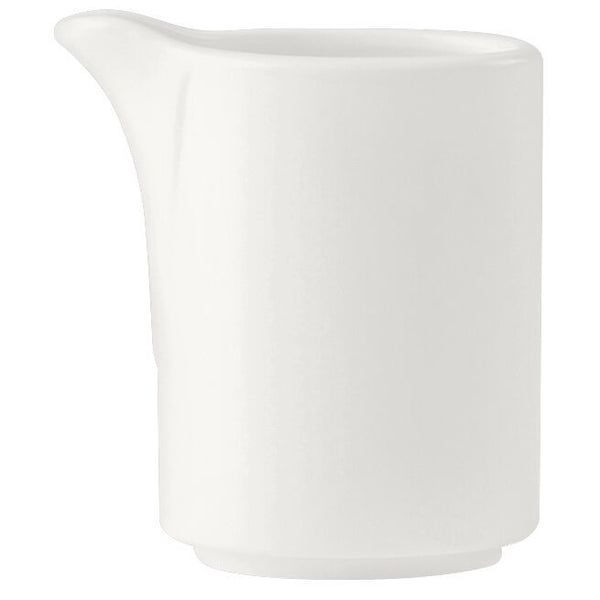 Utopia | Tableware | Monaco White Vogue Jug 7cl (2 1/2oz) | Bespoke77