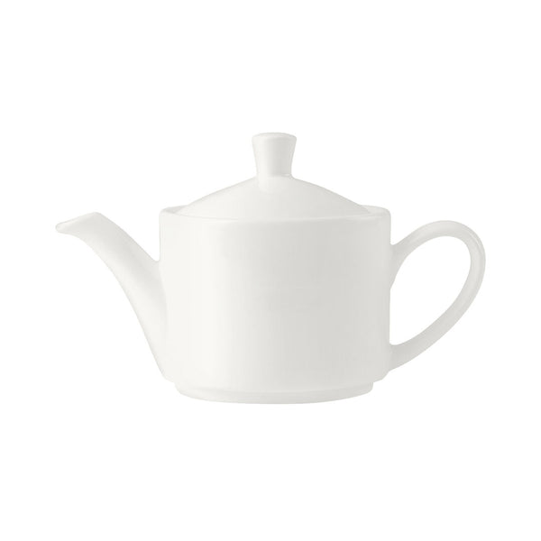 Utopia | Tableware | Monaco White Vogue Teapot 34cl (12oz) Lid C666 | Bespoke77