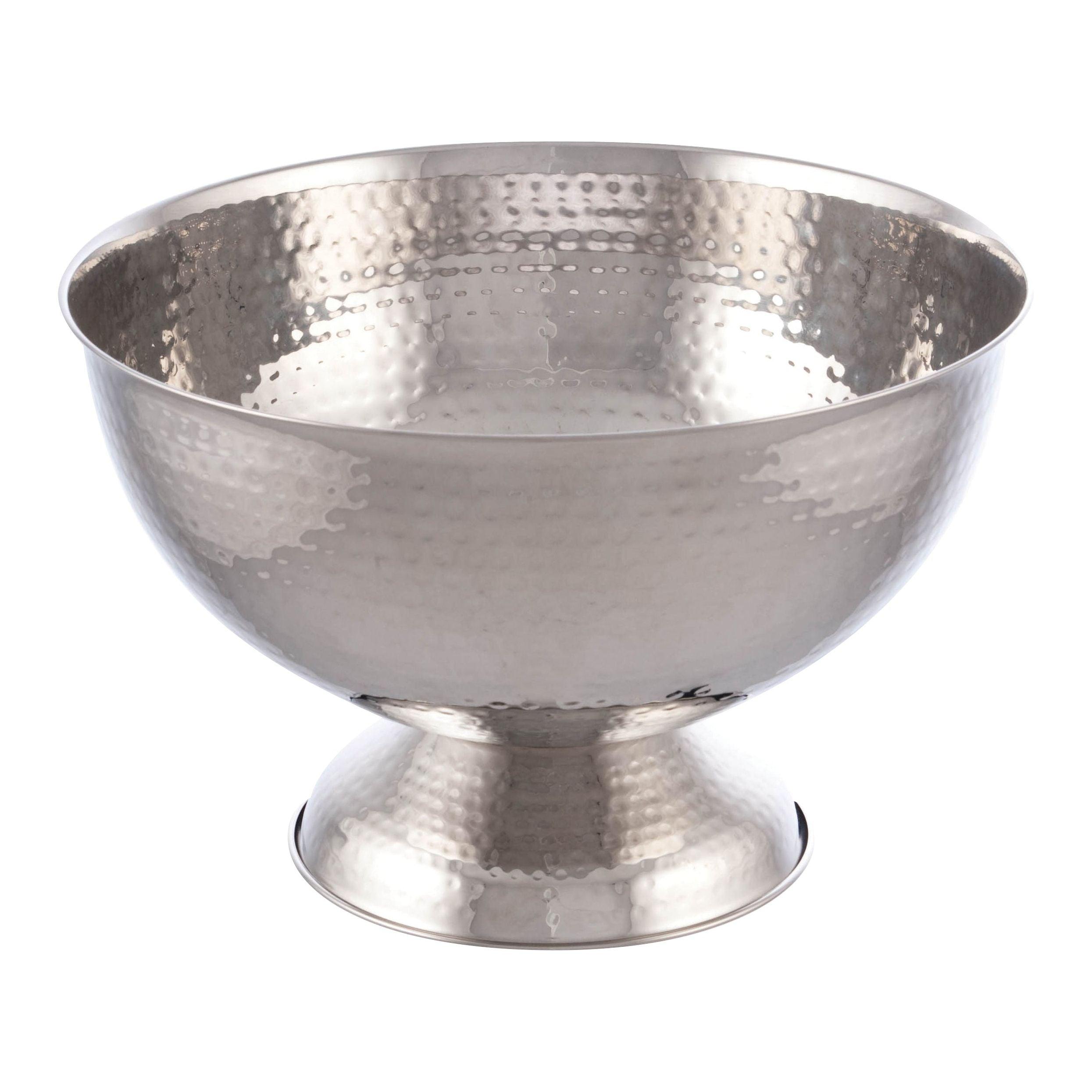 Bollate Hammered Finish Stainless Steel Wine & Champagne Cooler