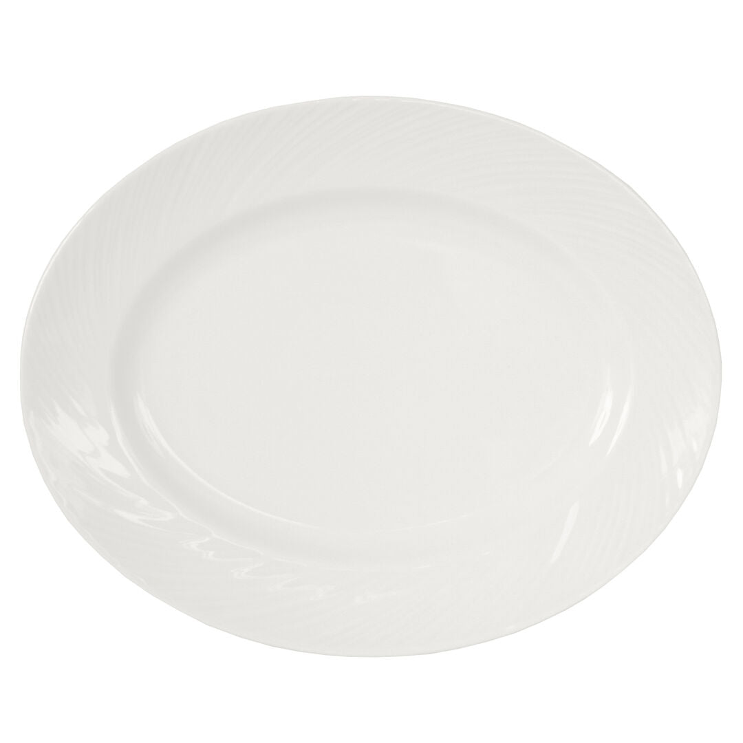 Utopia | Tableware | Spyro Oval Plate 33cm (13") | Bespoke77