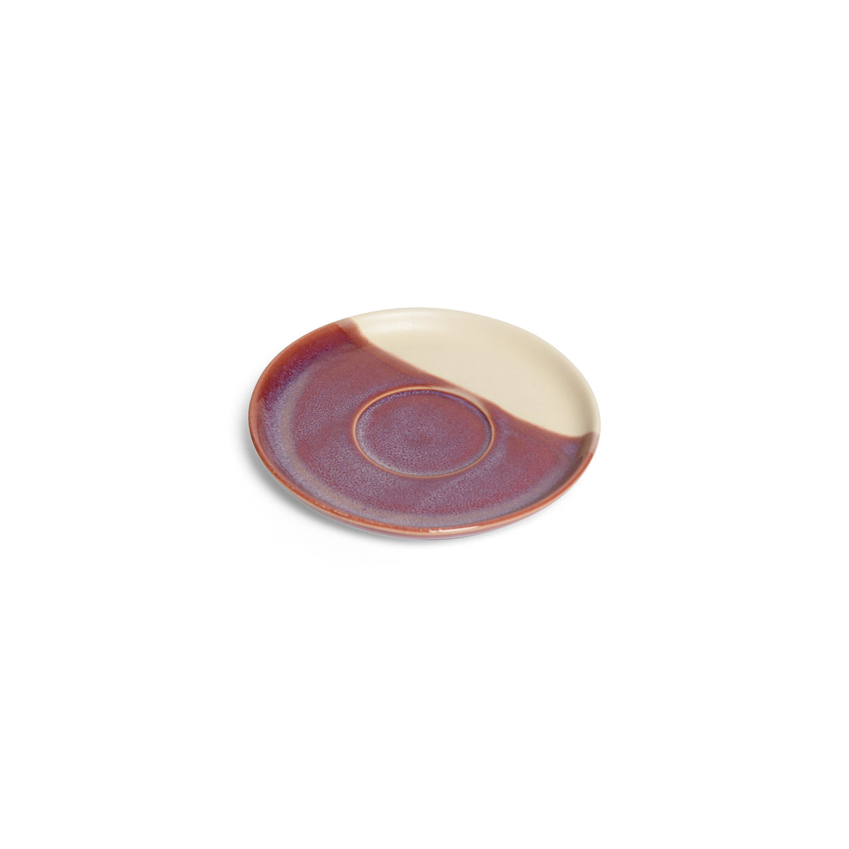 Californian Purple Shoreline Stoneware Cappuccino Saucer 15.5cm Dia