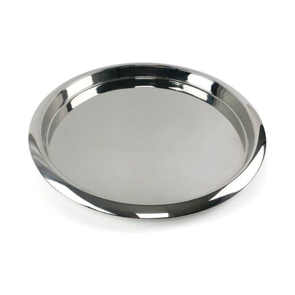 14" Highly Polished Stainless Steel Waiter's Tray