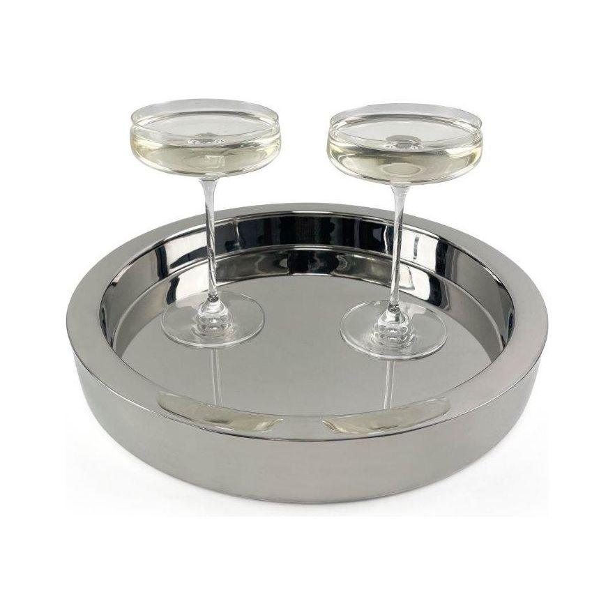 14" Highly Polished Double Wall Tray