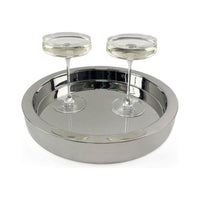 14" Highly Polished Double Wall Tray