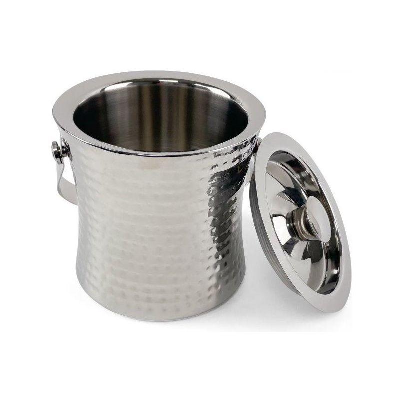 Beaumont 1.5 Litre Hammered Ice Bucket with Handle