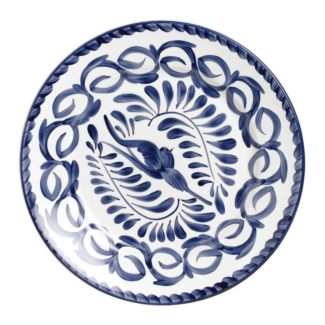 Utopia | Tableware | Puebla Blue Rolled Edge Plate 16cm (6 1/4") | Bespoke77