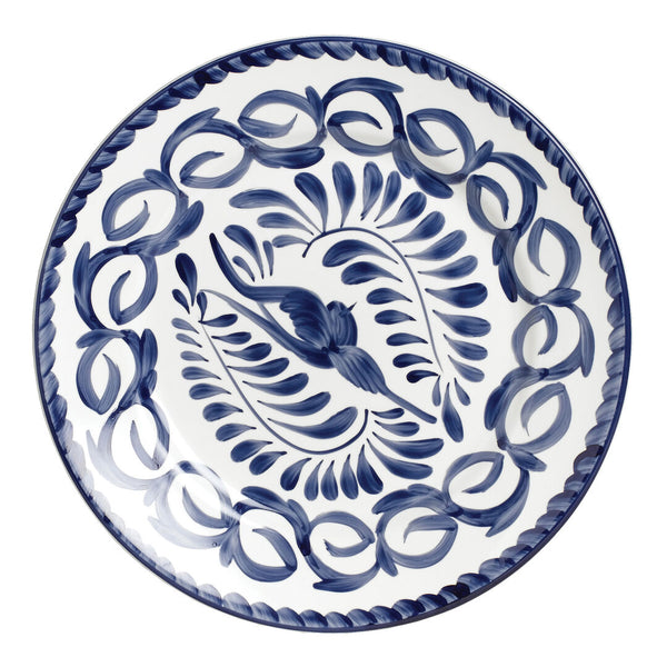 Utopia | Tableware | Puebla Blue Rolled Edge Plate 26cm (10 1/4") | Bespoke77