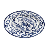 Utopia | Tableware | Puebla Blue Oval Platter 27cm (10 5/8") | Bespoke77