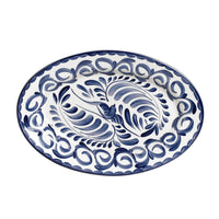 Utopia | Tableware | Puebla Blue Oval Edge Platter 31cm (12 1/4") | Bespoke77