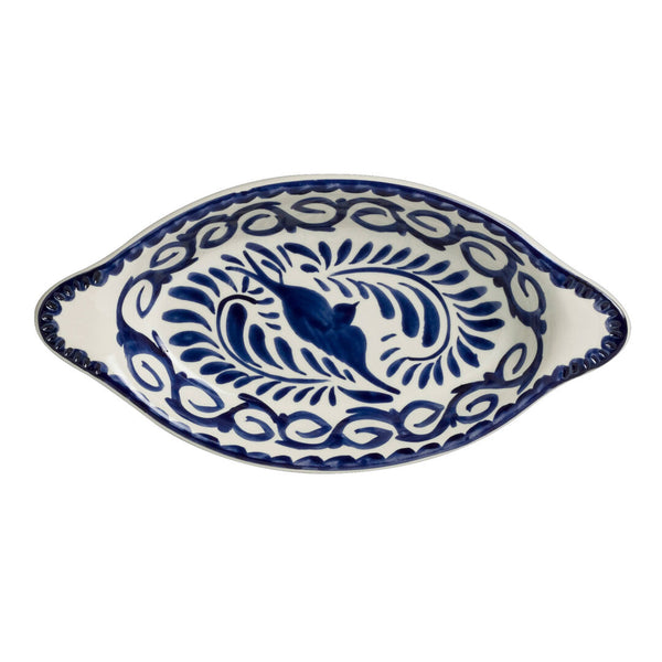 Utopia | Tableware | Puebla Blue Oval Rarebit 34cl (12oz) | Bespoke77