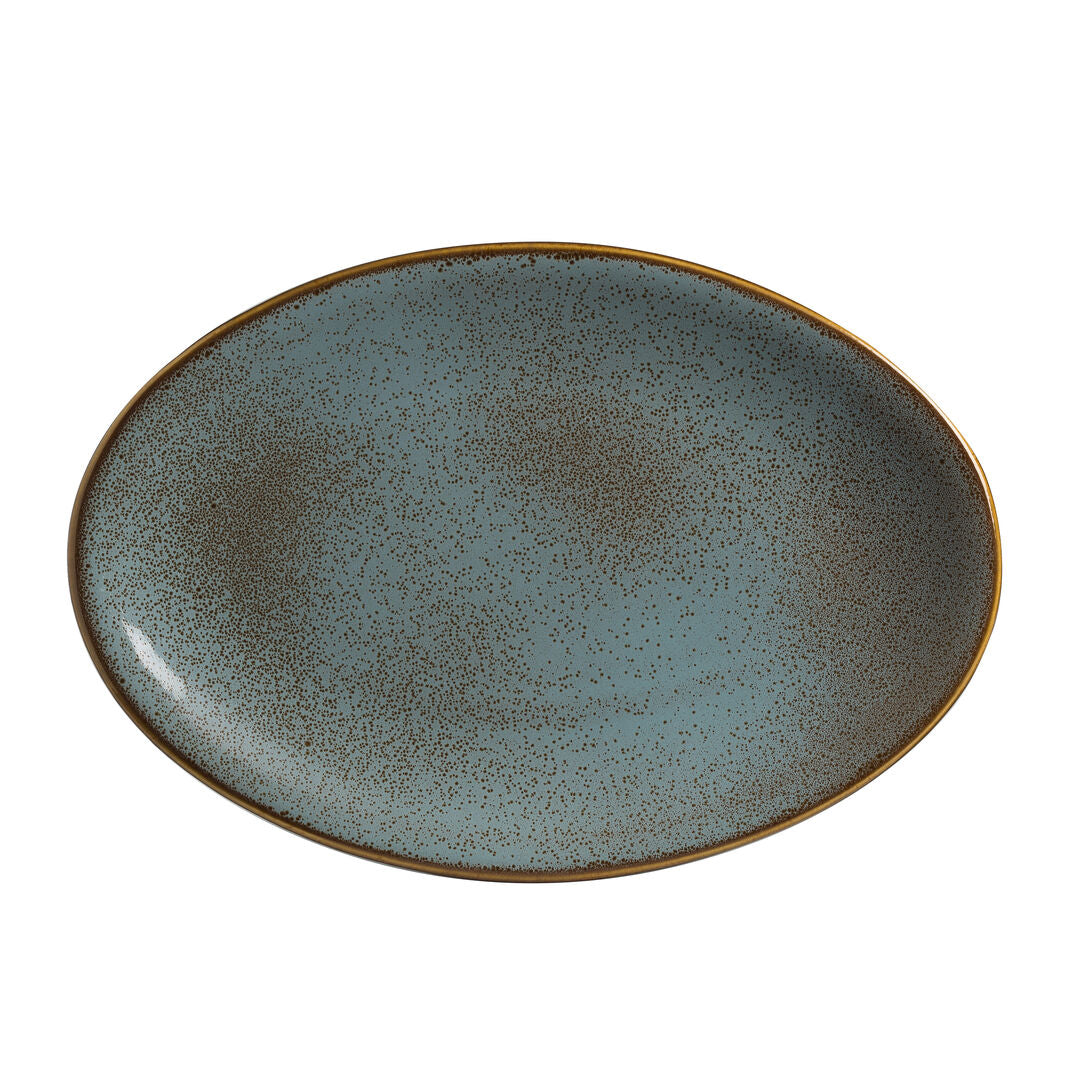 Utopia | Tableware | Alma Tacana Azul Oval Platter 25.5 x 19.05cm (10 x 7 1/2") | Bespoke77