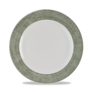 Bamboo Ceramic Spinwash Alpine Footed Porcelain Plate 10 1/4"