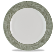 Bamboo Ceramic Spinwash Alpine Footed Porcelain Plate 12"