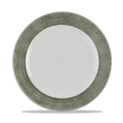 Bamboo Ceramic Spinwash Alpine Footed Porcelain Plate 10 7/8"