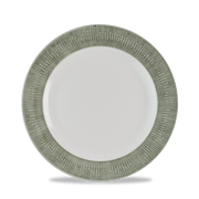 Bamboo Ceramic Spinwash Alpine Footed Porcelain Plate 9 1/8"