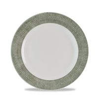 Bamboo Ceramic Spinwash Alpine Footed Porcelain Plate 9 1/8"