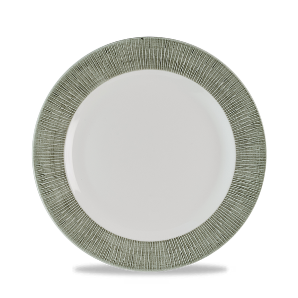 Bamboo Ceramic Spinwash Alpine Footed Porcelain Plate 9 1/8"