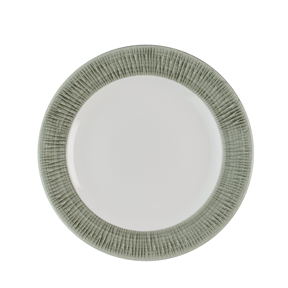 Bamboo Ceramic Spinwash Alpine Porcelain Plate 8 1/4"