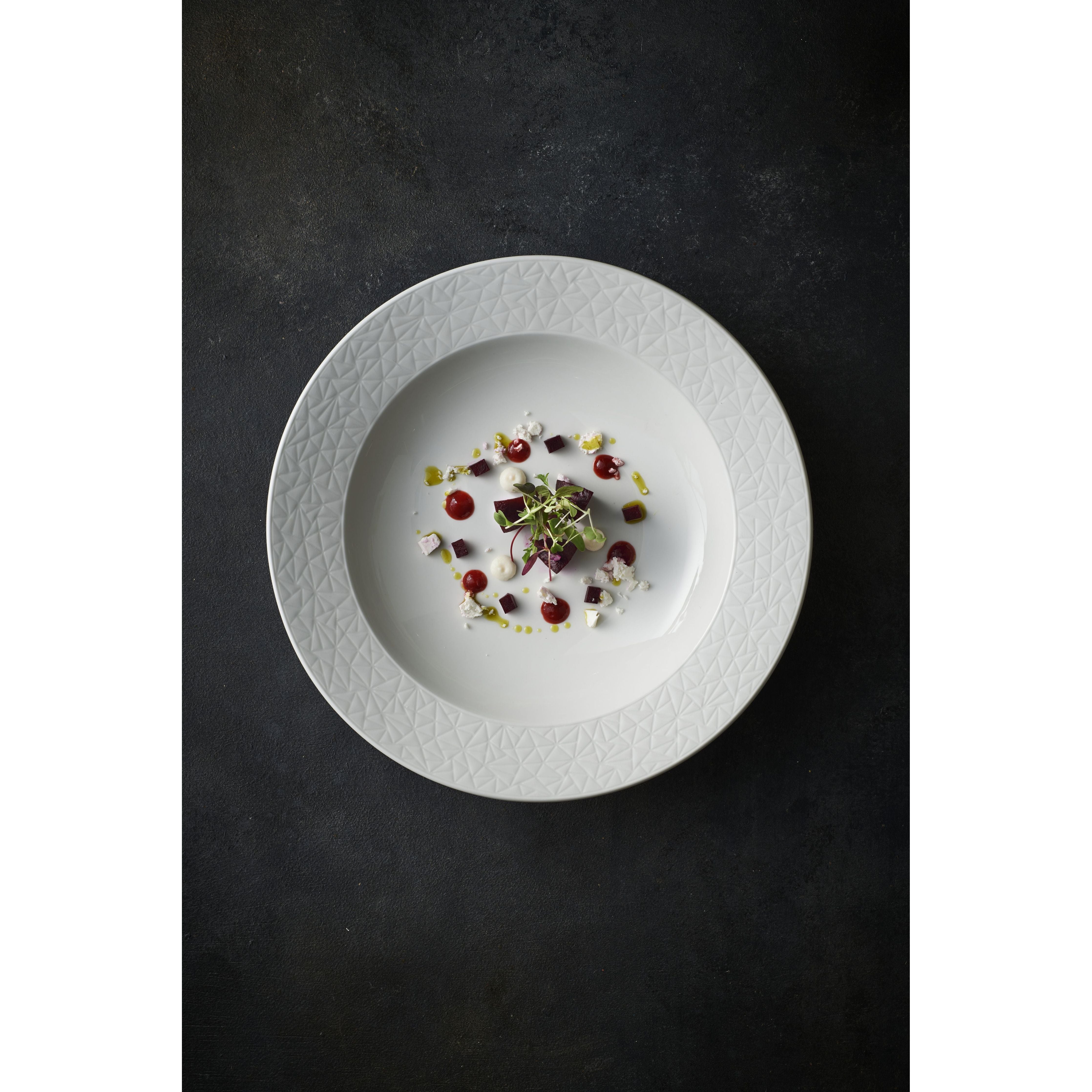 Alchemy Abstract White Plate 9"