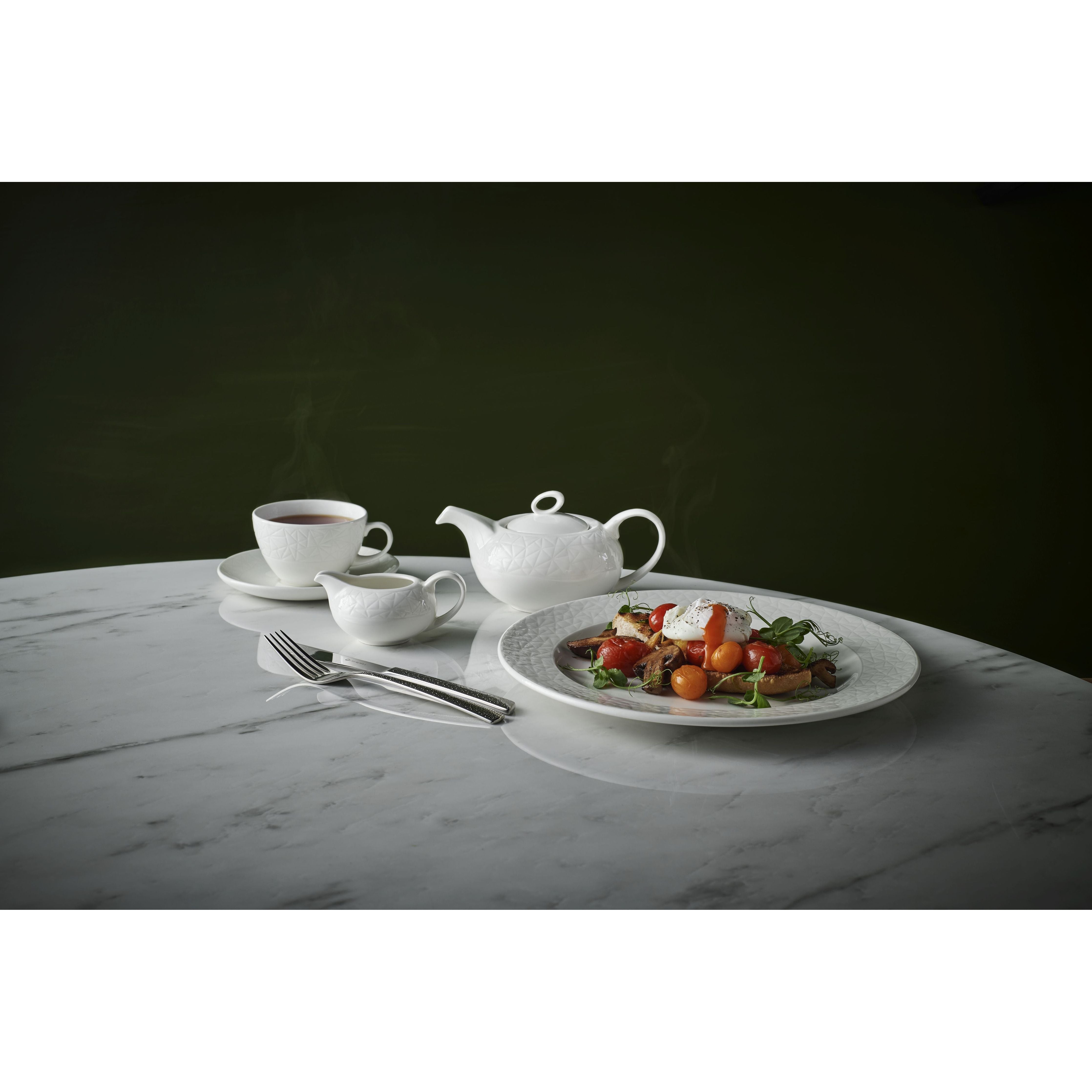 Alchemy Abstract White Sugar Pot 8oz