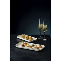 Alchemy Abstract White Deep Oblong Tray 30 X 14.5cm