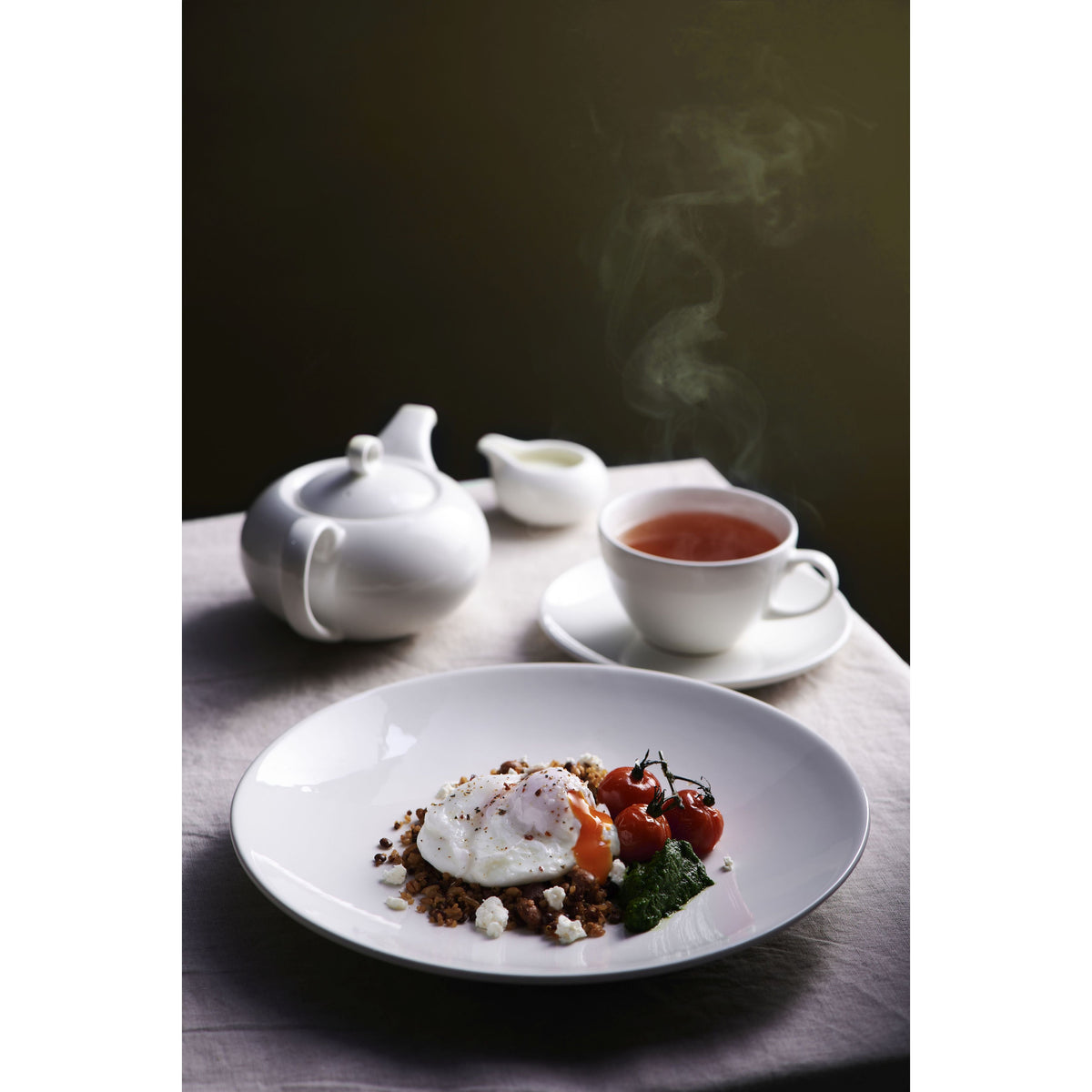 Alchemy Balance White Coupe Plate 12"