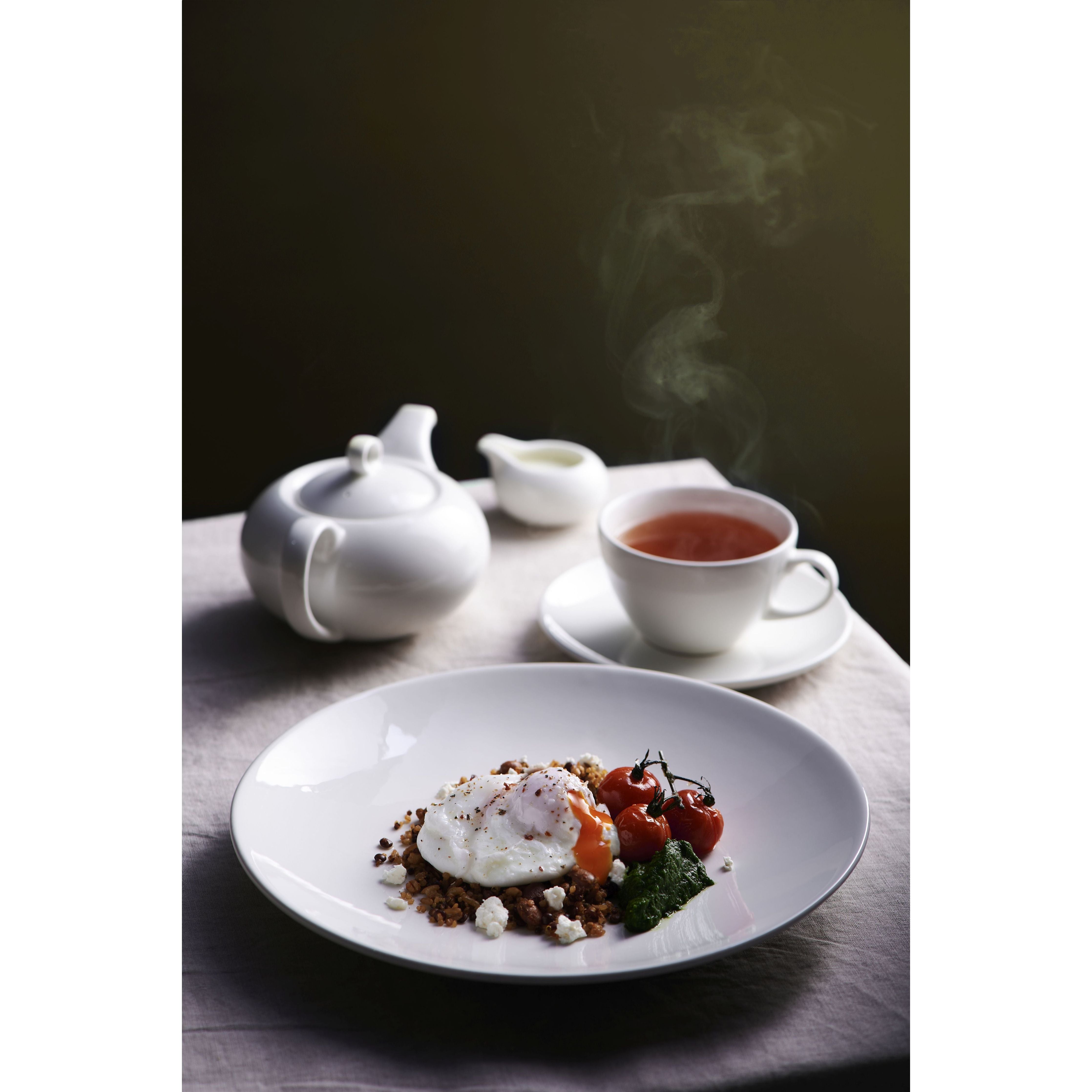 Alchemy Coast White Coupe Tea Saucer 6"