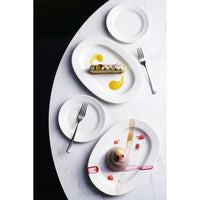 Alchemy White Rimmed Oval Plate 11"