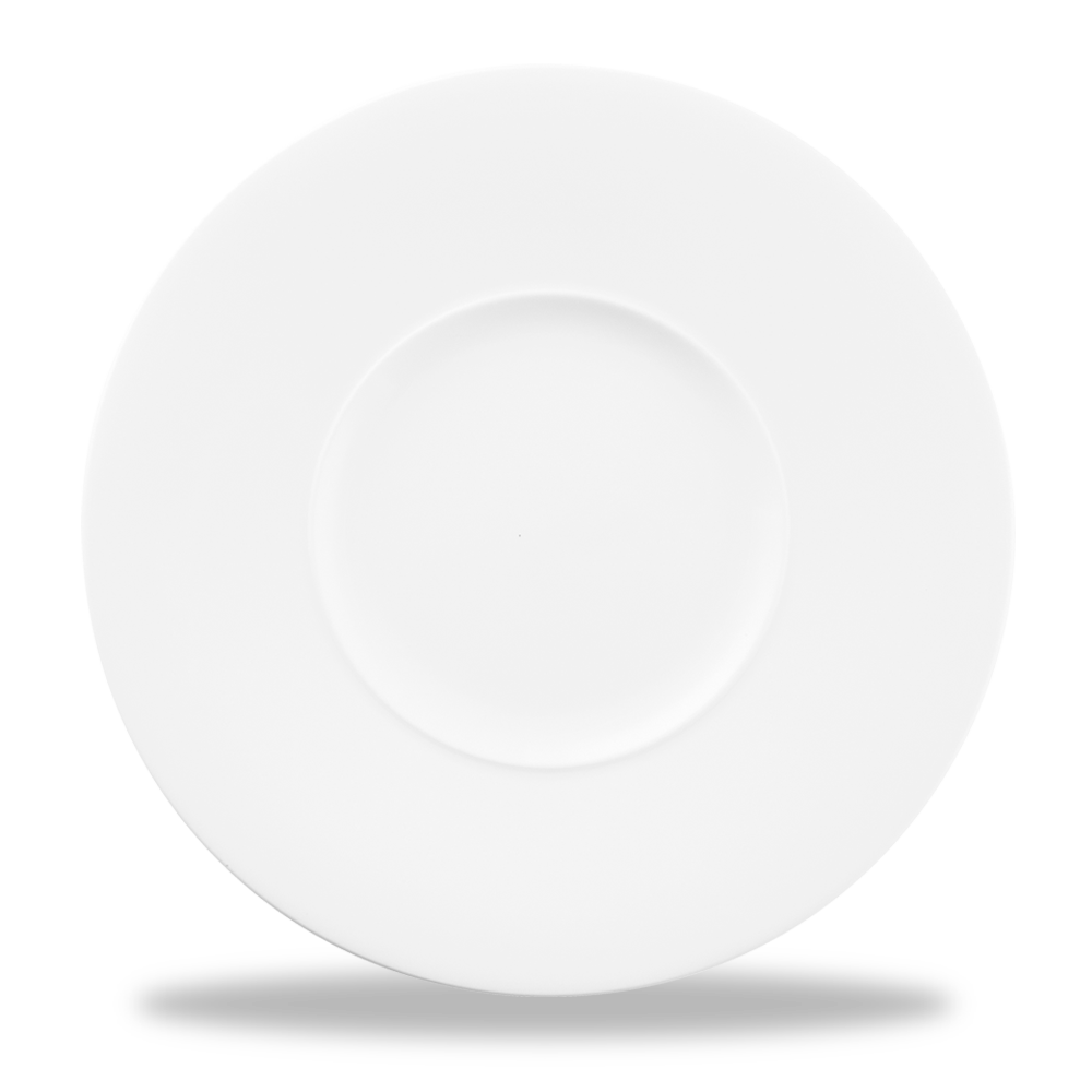 Alchemy Ambience White Medium Rim Plate 11"