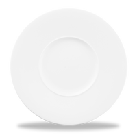 Alchemy Ambience White Medium Rim Plate 11"