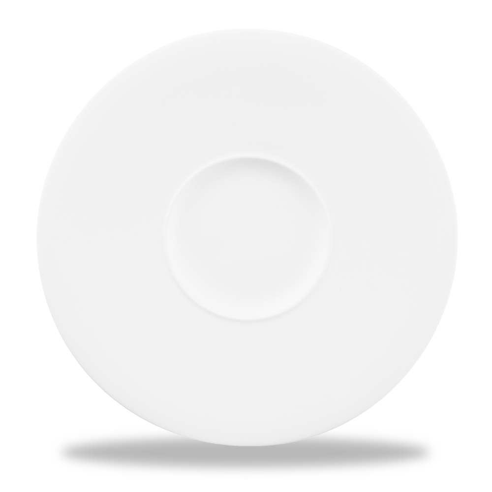 Alchemy Ambience White Wide Rim Plate 11"