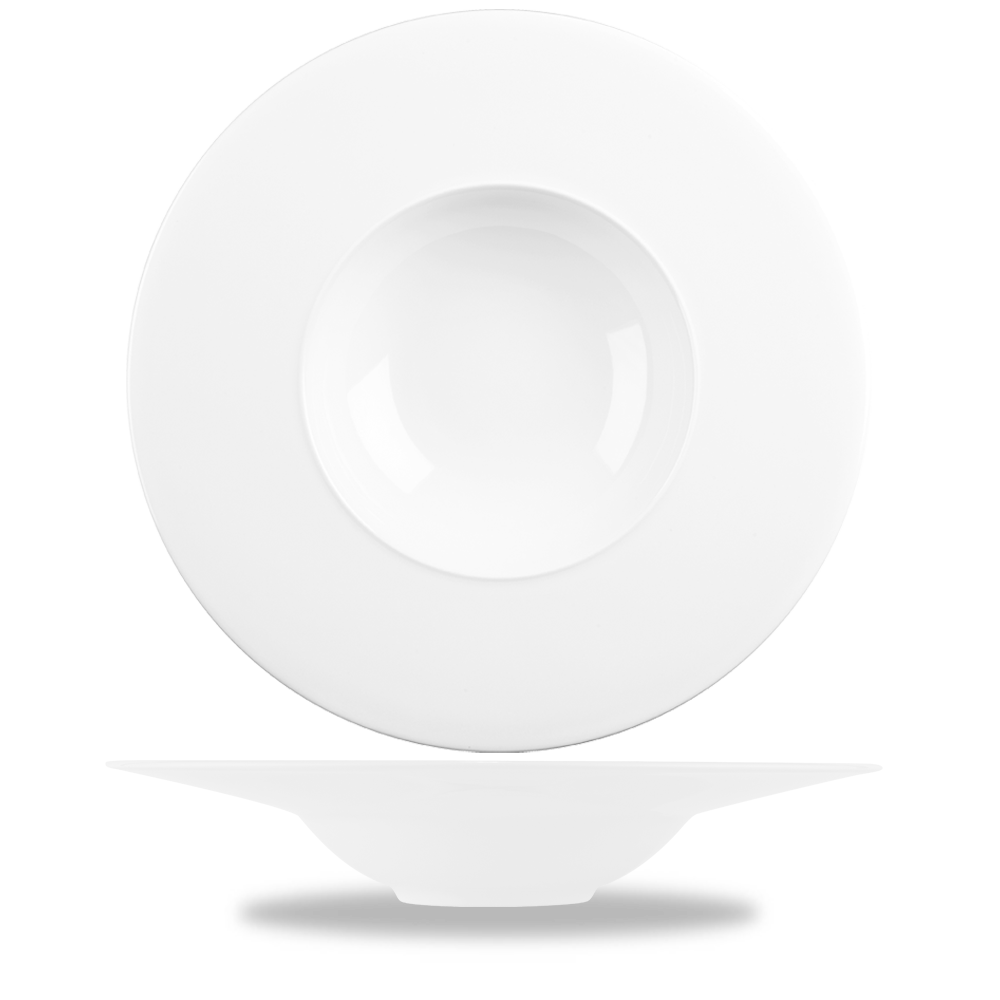 Alchemy Ambience White Medium Rim Bowl 12 3/8"