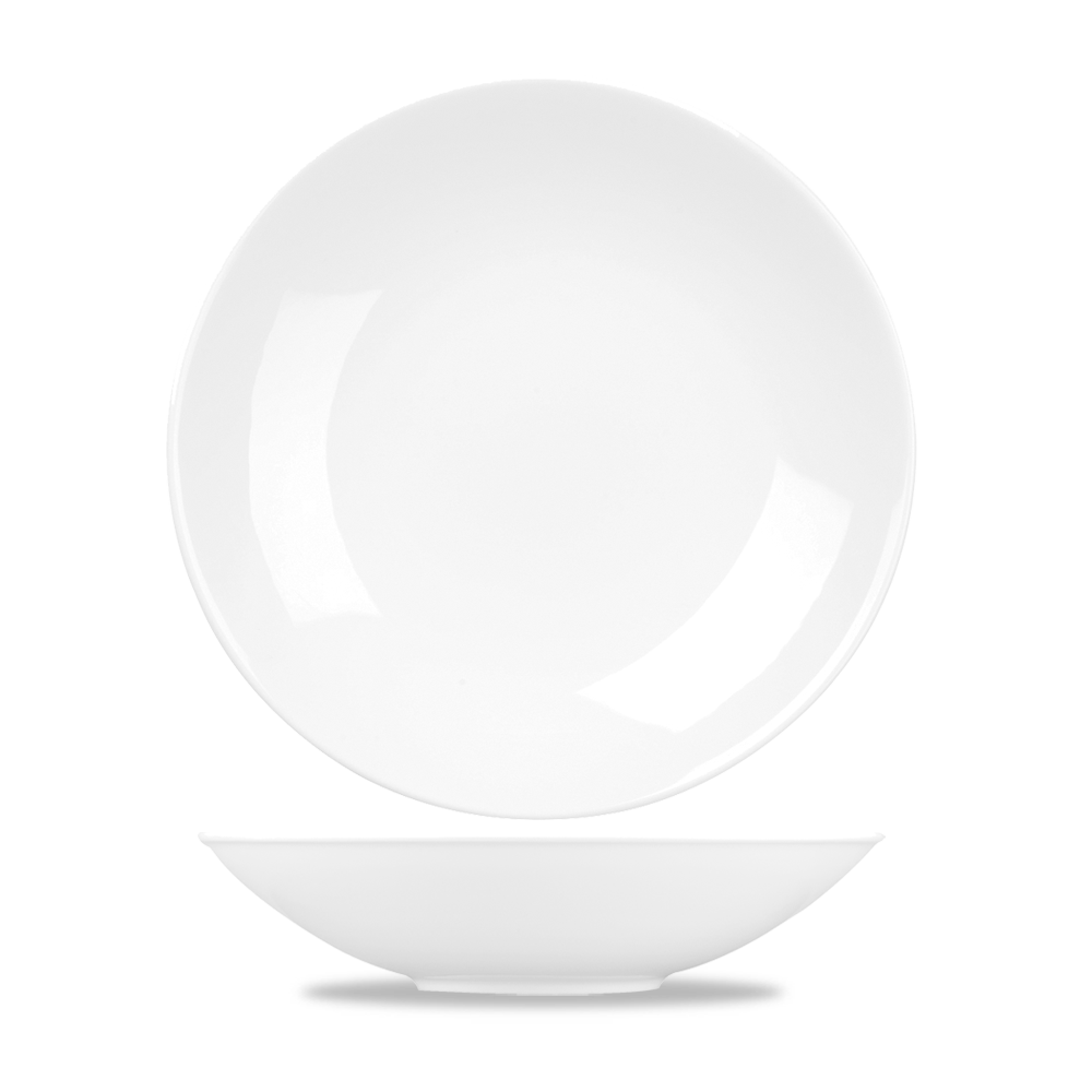 Alchemy Balance White Coupe Bowl 10.5"