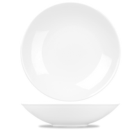 Alchemy Balance White Coupe Buffet Bowl 15.25"