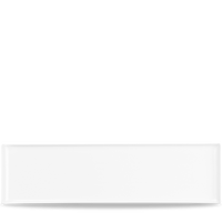 Alchemy Balance White Rectangular Buffet Dish 22"