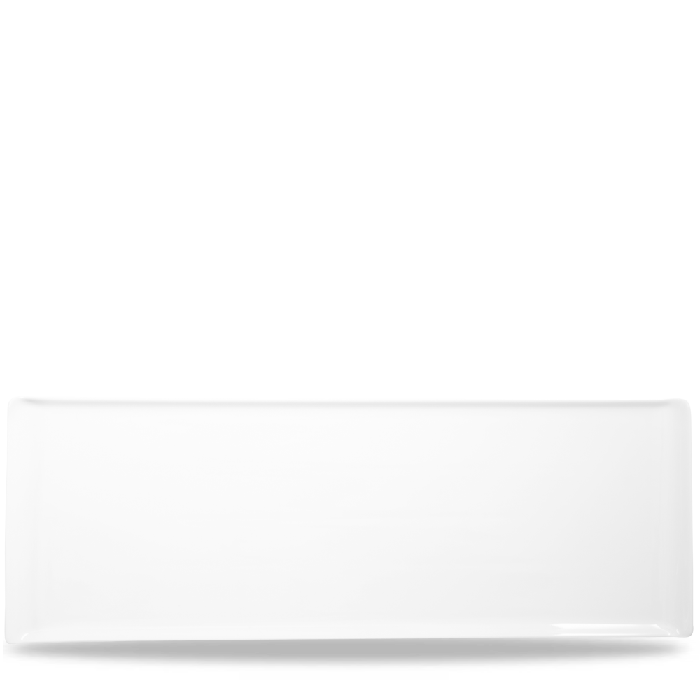 Alchemy Balance White Rectangular Buffet Tray 22 7/8 X 7 7/8"