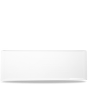 Alchemy Balance White Rectangular Buffet Tray 22 7/8 X 7 7/8"
