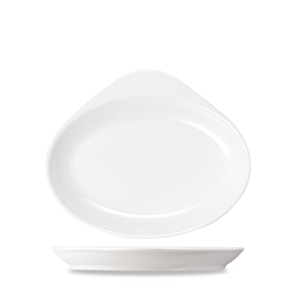 Alchemy Cook & Serve White Oval Dish [No.7] 10"