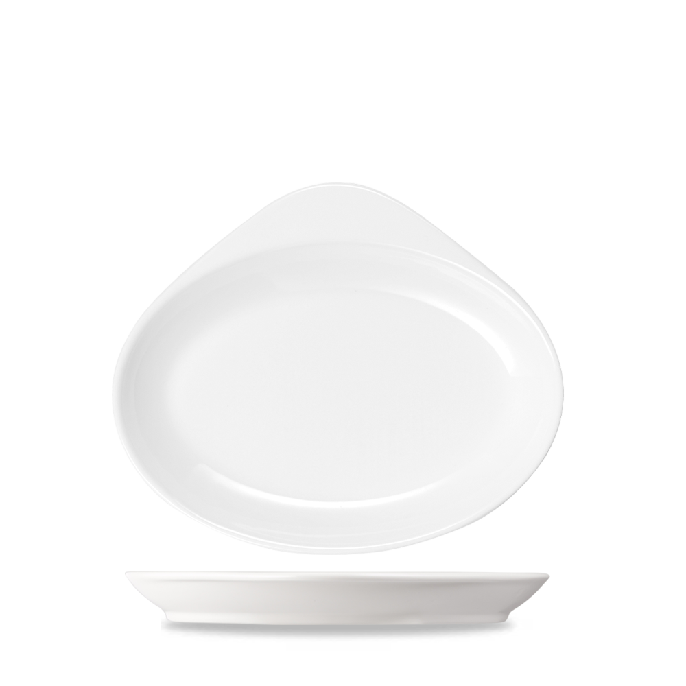 Alchemy Cook & Serve White Oval Dish No.6 - 7.75"