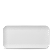 Alchemy Abstract White Shallow Oblong Tray 30 X 14.5cm