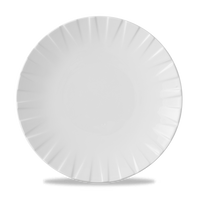 Alchemy Abstract White Coupe Plate 10 5/8"